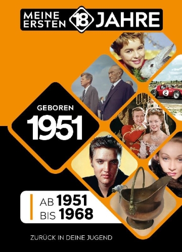 Buchcover und Innenansicht für das Buch: Geboren 1951