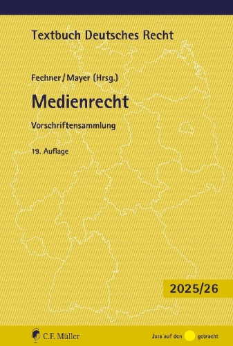 Buchcover und Innenansicht für das Buch: Medienrecht