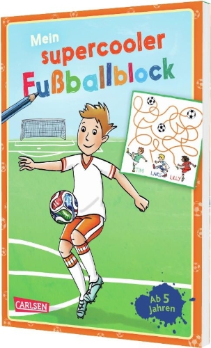 Buchcover und Innenansicht für das Buch: Mein supercooler Fußballblock