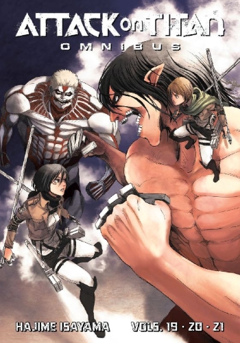 Buchcover und Innenansicht für das Buch: Attack on Titan Omnibus 7 (Vol. 19-21)