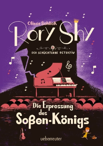 Buchcover und Innenansicht für das Buch: Rory Shy, der schüchterne Detektiv - Die Erpressung des Soßen-Königs (Rory Shy, der schüchterne Detektiv, Bd. 6)