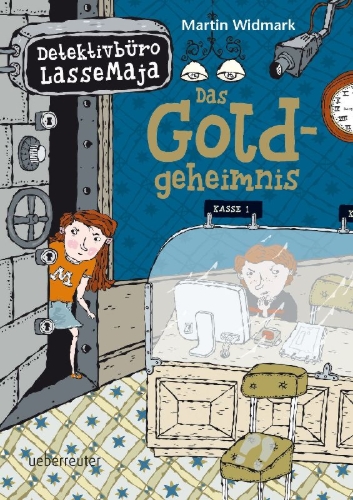 Buchcover und Innenansicht für das Buch: Detektivbüro LasseMaja - Das Goldgeheimnis