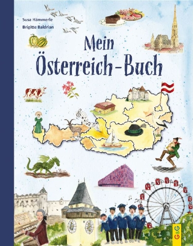 Buchcover und Innenansicht für das Buch: Mein Österreich-Buch