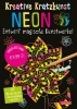 Buchcover und Innenansicht für das Buch: Kratzbilder für Kinder: Kreative Kratzkunst: Neon