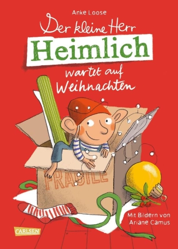 Buchcover und Innenansicht für das Buch: Der kleine Herr Heimlich wartet auf Weihnachten
