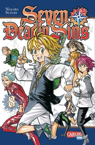 Buchcover und Innenansicht für das Buch: Nanatsu no Taizai