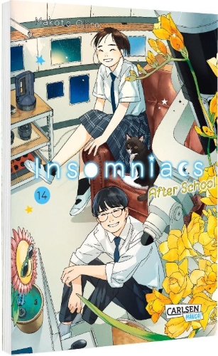 Buchcover und Innenansicht für das Buch: Kimi wa Houkago Insomnia
