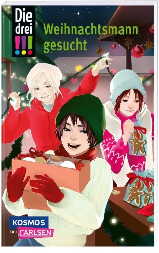 Buchcover und Innenansicht für das Buch: Die drei !!!: Weihnachtsmann gesucht