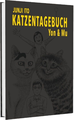 Buchcover und Innenansicht für das Buch: Itou Junji no Neko Nikki: Yon & Mu