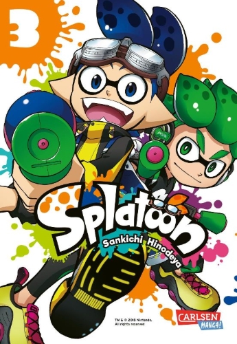 Buchcover und Innenansicht für das Buch: Splatoon