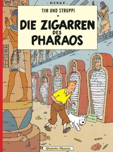 Buchcover und Innenansicht für das Buch: LES CIGARES DU PHARAON                                     