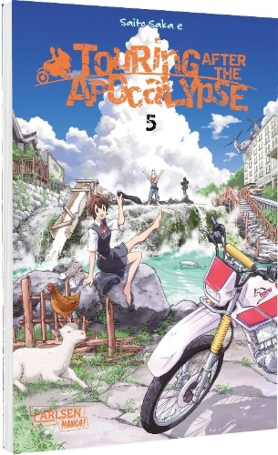 Buchcover und Innenansicht für das Buch: Shuumatsu Touring