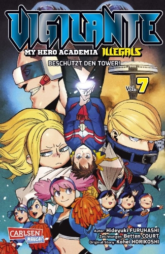 Buchcover und Innenansicht für das Buch: Vigilante: Boku no Hero Academia Illegals