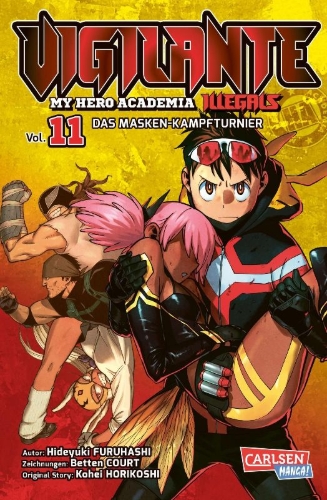 Buchcover und Innenansicht für das Buch: Vigilante: Boku no Hero Academia Illegals