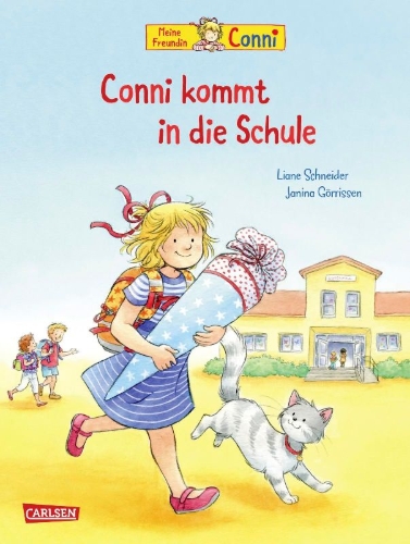Buchcover und Innenansicht für das Buch: Conni-Bilderbücher: Conni kommt in die Schule (Neuausgabe)