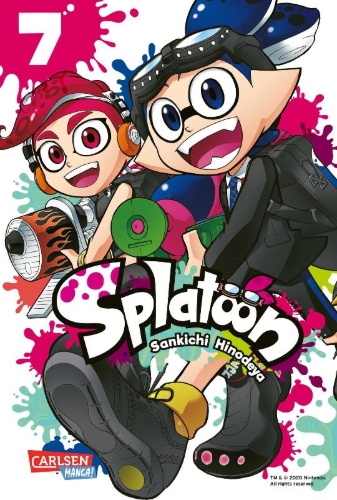 Buchcover und Innenansicht für das Buch: Splatoon