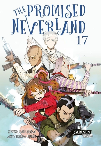 Buchcover und Innenansicht für das Buch: Yakusoku no Neverland