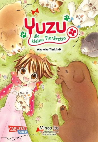 Buchcover und Innenansicht für das Buch: Yuzu no Dobutsu Karte