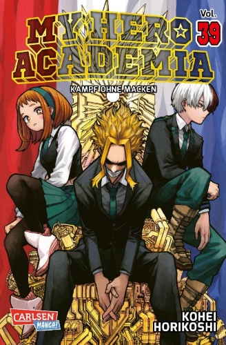 Buchcover und Innenansicht für das Buch: Boku no Hero Academia