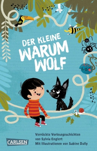 Buchcover und Innenansicht für das Buch: Der kleine Warumwolf
