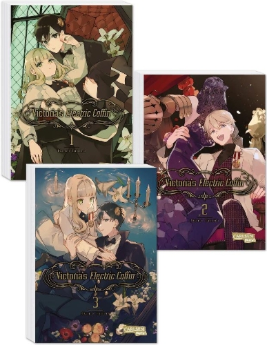Buchcover und Innenansicht für das Buch: Victoria no Denki Hitsugi