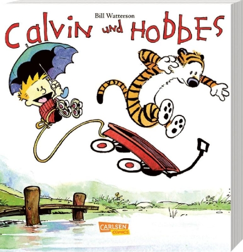 Buchcover und Innenansicht für das Buch: Calvin & Hobbes 01 - Calvin und Hobbes