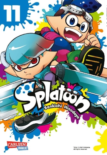 Buchcover und Innenansicht für das Buch: Splatoon