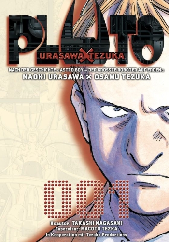 Buchcover und Innenansicht für das Buch: Pluto: Urasawa X Tezuka 01