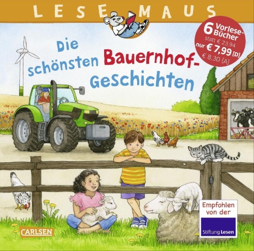 Buchcover und Innenansicht für das Buch: LESEMAUS Sonderbände: Die schönsten Bauernhof-Geschichten