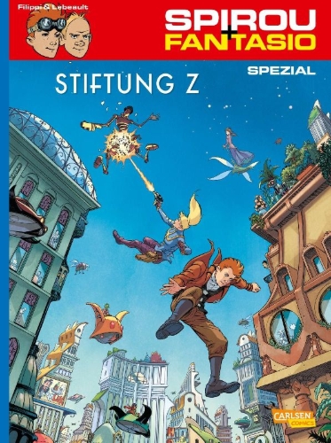 Buchcover und Innenansicht für das Buch: Foundation Z
