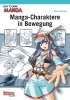 Buchcover und Innenansicht für das Buch: Manga-Charaktere in Bewegung