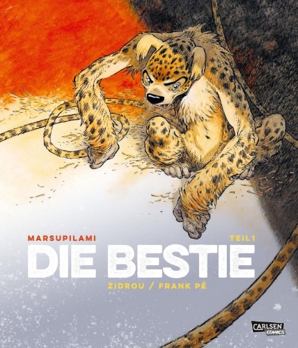 Buchcover und Innenansicht für das Buch: Marsupilami: Die Bestie