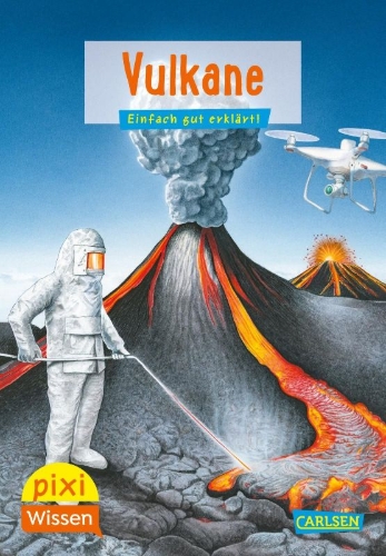 Buchcover und Innenansicht für das Buch: Pixi Wissen 6: VE 5 Vulkane (5 Exemplare)