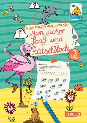 Buchcover und Innenansicht für das Buch: Rätselspaß Grundschule: Mein dicker Spaß- und Rätselblock