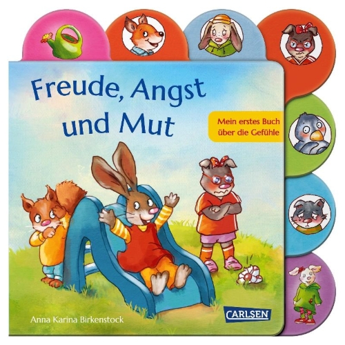 Buchcover und Innenansicht für das Buch: Freude, Angst und Mut