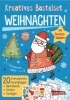 Buchcover und Innenansicht für das Buch: Bastelset für Kinder: Kreatives Bastelset: Weihnachten
