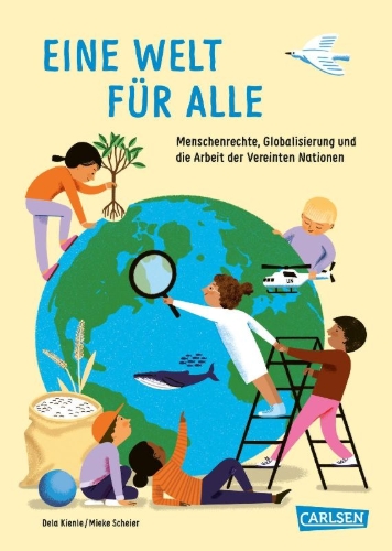 Buchcover und Innenansicht für das Buch: Eine Welt für alle