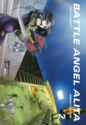 Buchcover und Innenansicht für das Buch: Battle Angel Alita - Perfect Edition 2
