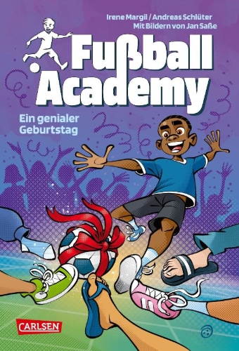 Buchcover und Innenansicht für das Buch: Fußball Academy 5: Ein genialer Geburtstag