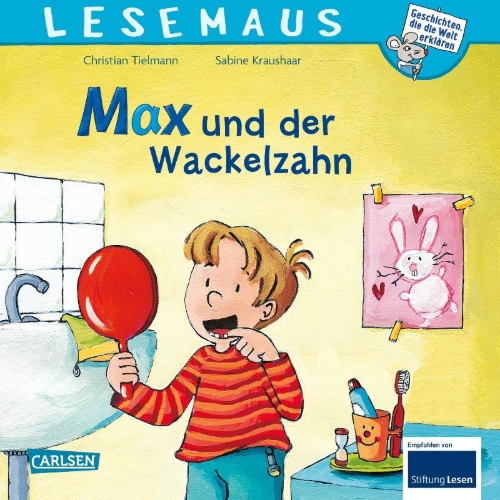 Buchcover und Innenansicht für das Buch: Max und der Wackelzahn