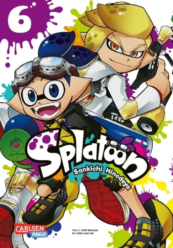 Buchcover und Innenansicht für das Buch: Splatoon