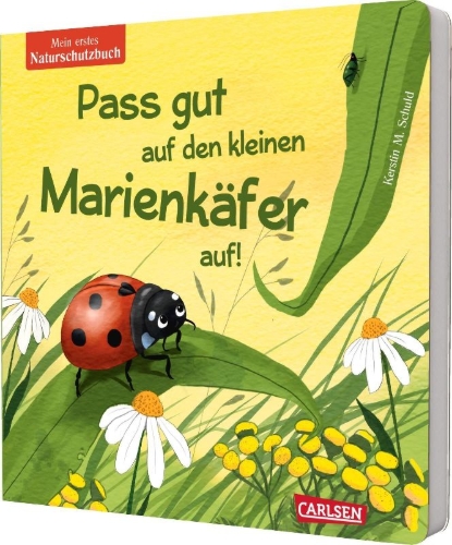 Buchcover und Innenansicht für das Buch: Pass gut auf den kleinen Marienkäfer auf