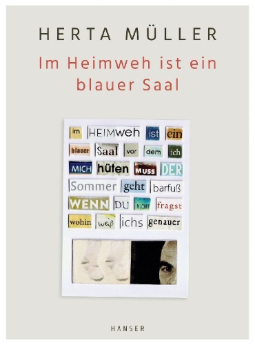 Buchcover und Innenansicht für das Buch: Im Heimweh ist ein blauer Saal