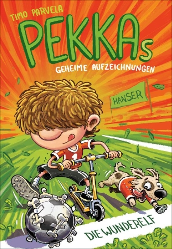 Buchcover und Innenansicht für das Buch: Paten jalkapallokirja