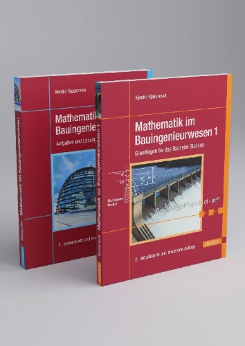 Buchcover und Innenansicht für das Buch: Mathematik im Bauingenieurwesen