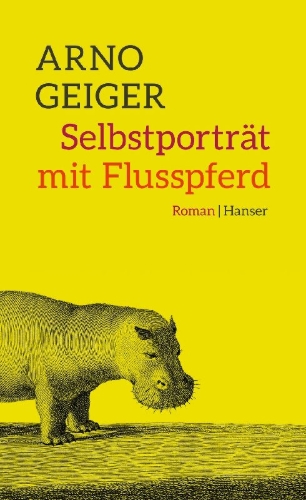 Buchcover und Innenansicht für das Buch: Selbstporträt mit Flusspferd