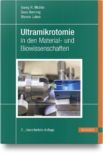 Buchcover und Innenansicht für das Buch: Ultramikrotomie in den Material- und Biowissenschaften