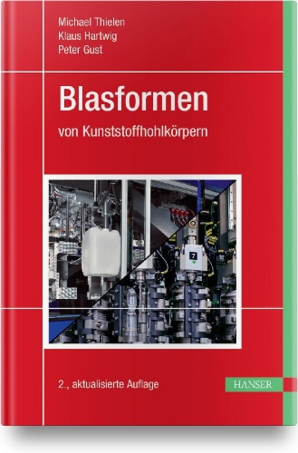 Buchcover und Innenansicht für das Buch: Blasformen von Kunststoffhohlkörpern