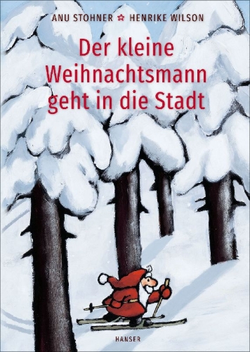 Buchcover und Innenansicht für das Buch: Der kleine Weihnachtsmann geht in die Stadt (Pappbilderbuch)