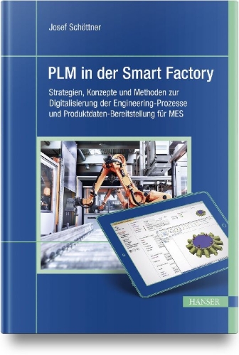 Buchcover und Innenansicht für das Buch: PLM in der Smart Factory